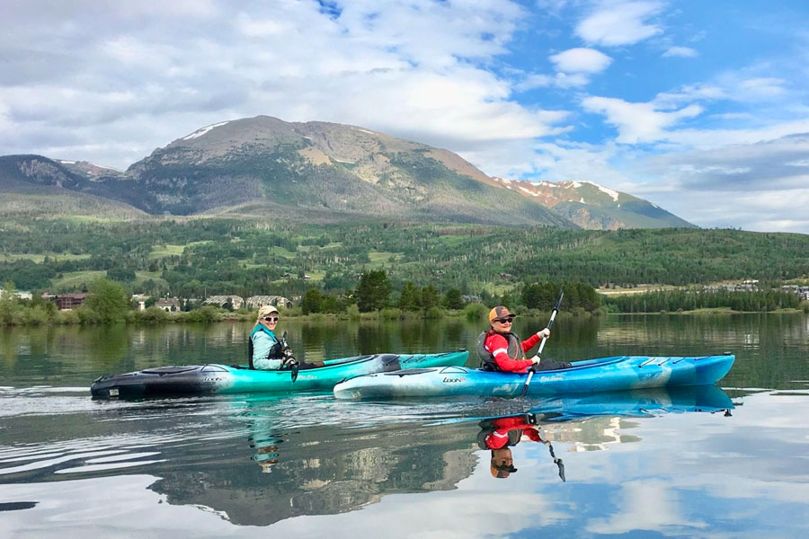 Kayaking on Lake Dillon